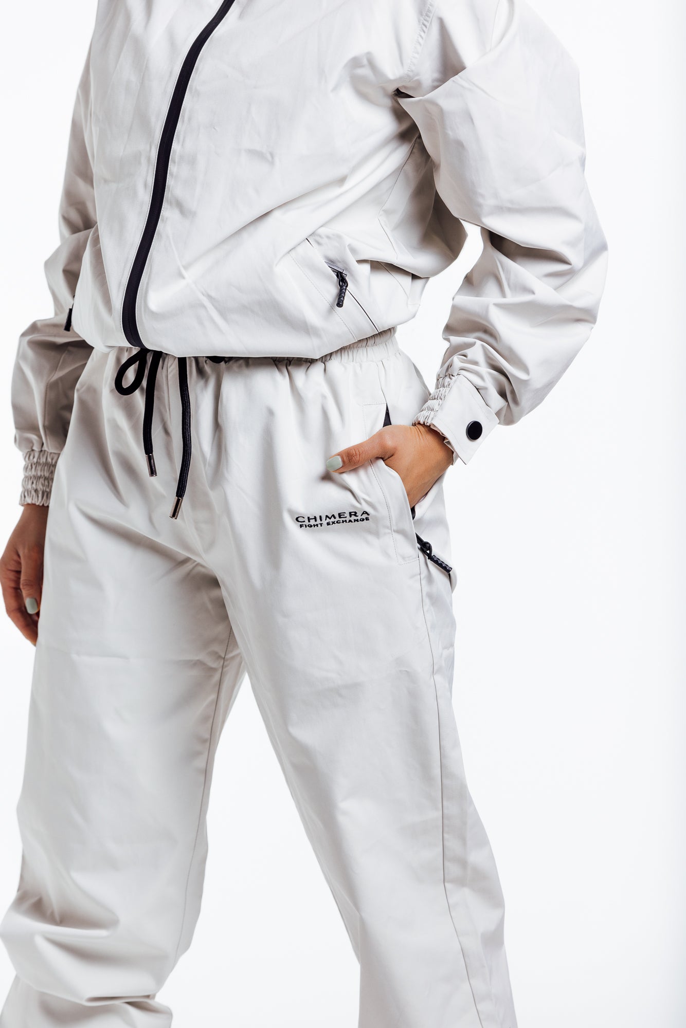 CFX Unisex Sauna Suit for Weight Loss White Chimera Fight Exchange